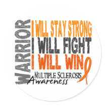 Multiple Sclerosis Warrior Sticker