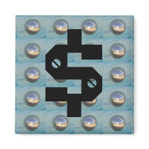 $ Multiple Silver Spheres magnets by JuJuGardens $ Multiple Silver Spheres magnets