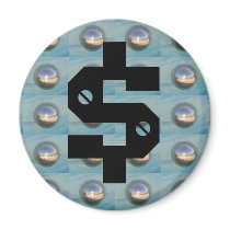 $ Multiple Silver Spheres magnets by JuJuGardens $ Multiple Silver Spheres magnets