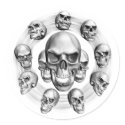 Multiple Skulls stickers by EvilSkull Multiple Skulls stickers