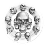 Multiple Skulls Stickers