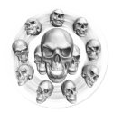 Multiple Skulls stickers by EvilSkull Multiple Skulls stickers