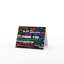 Multiple Ways to Say Thank You in Many Languages Greeting Card