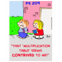 MULTIPLICATION TABLE CONTRIVED t-shirts by rexfmay MULTIPLICATION TABLE CONTRIVED t-shirts