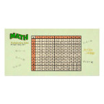 Multiplication Table - custom photo card - orange