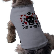 Multitude of Skulls With Weird Stars pet clothing by birdy27 Multitude of Skulls With Weird Stars pet clothing