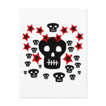 Multitude of Skulls With Weird Stars postcards by birdy27 Multitude of Skulls With Weird Stars postcards