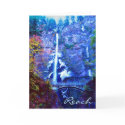 Multnomah Falls Bridge Greeting Cards by robcork Multnomah Falls Bridge Greeting Cards