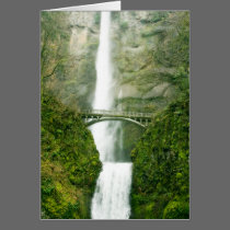 Multnomah Falls Oregon Poster cards