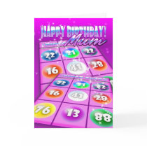 Mum Bingo Crazy Birthday Card