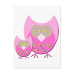 Mum & Bub owl postcards