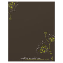 Mum Floral Dots | *03 Expresso Custom Letterhead