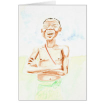 Mumia's Watercolor of Ota Benga cards