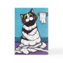 Mummified Cat Card