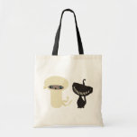 mummy and black cat canvas bags