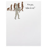 Mummy and Evolution Guys, Customize Me! Personalized Letterhead