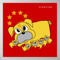 Mummy And Puppy Poster