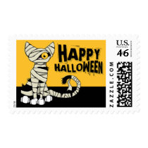Mummy Cat Halloween Postage (medium) postage by LisaMarieDesign Mummy Cat Halloween Postage (medium) postage