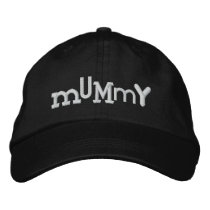 MUMMY Eclectic Style Halloween Embroidery Hat Embroidered Baseball Cap