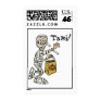 Mummy Hailing Taxi Stamp