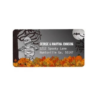 Mummy: Halloween Address Stickers Personalized Address Labels