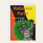 Mummy Halloween Party Invitation