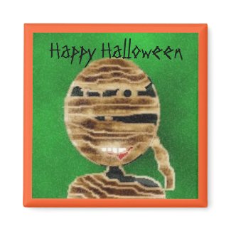 mummy, Happy Halloween magnet