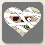 Mummy Heart Face Beverage Coasters