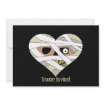 Mummy Heart Face Custom Invitations