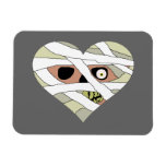 Mummy Heart Face Vinyl Magnet