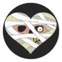 Mummy Heart Face stickers by JKcoder Mummy Heart Face stickers