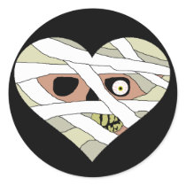 Mummy Heart Face stickers by JKcoder Mummy Heart Face stickers