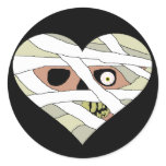 Mummy Heart Face stickers