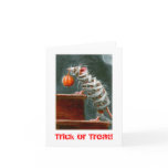 Mummy Mouse, Trick or Treat! Halloween card
