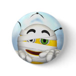 mummy smiley face pinback buttons
