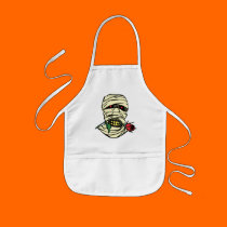MUMMY WITH ROSE aprons