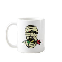 MUMMY WITH ROSE mugs by nassosvakalis MUMMY WITH ROSE mugs
