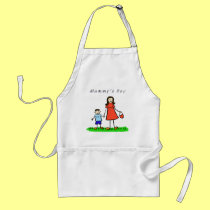 Mummy's Boy Apron (Brunette) aprons