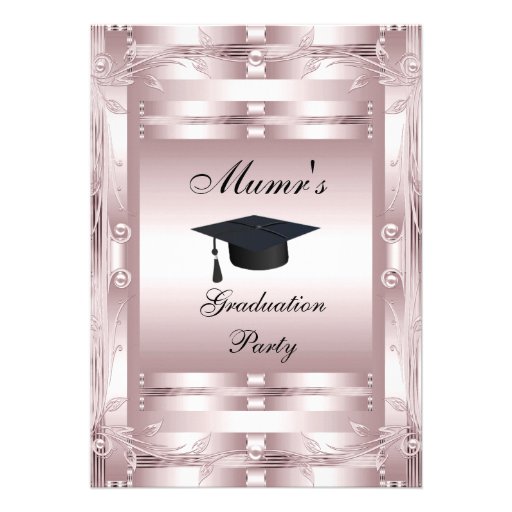 Mum's Graduation Party Formal Invitation