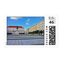 Munchen architecture postage stamp