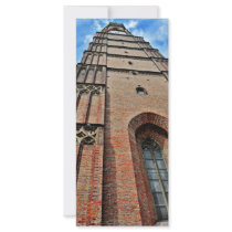 Munchen church tower custom rack card