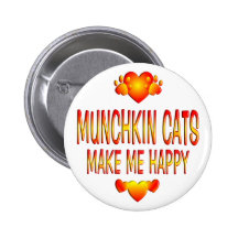 Munchin Cat Pinback Buttons