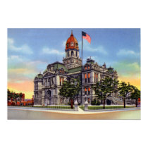 Muncie Indiana Delaware County Court House Print