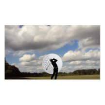 Mundo del golf plantilla de tarjeta de negocio
