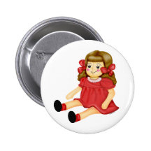 Muñeca en rojo pins