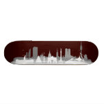 Munich city of skyline - gift ideas skate board decks
