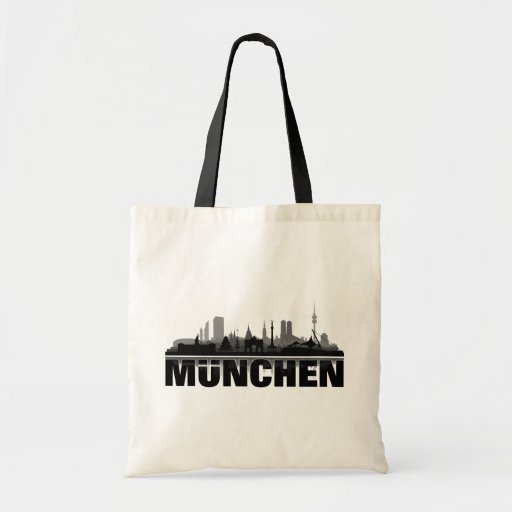 Munich city of skyline - gift ideas tote bag