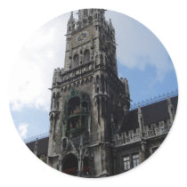 Munich Clock Tower Marienplatz stickers by CyrScenes Munich Clock Tower Marienplatz stickers