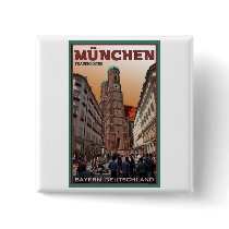 Munich - Frauenkirche Pinback Button
