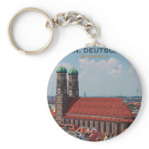 Munich Frauenkirche (Portrait) Key Chains
